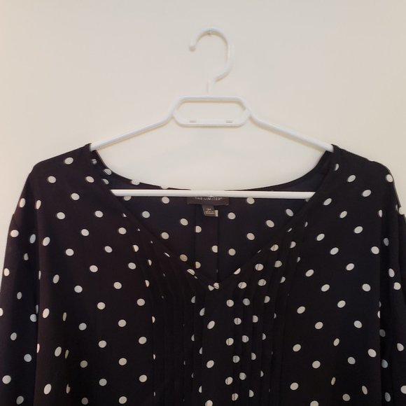 The Limited Navy White Pot-dotted Shirt - Picture 2 of 3